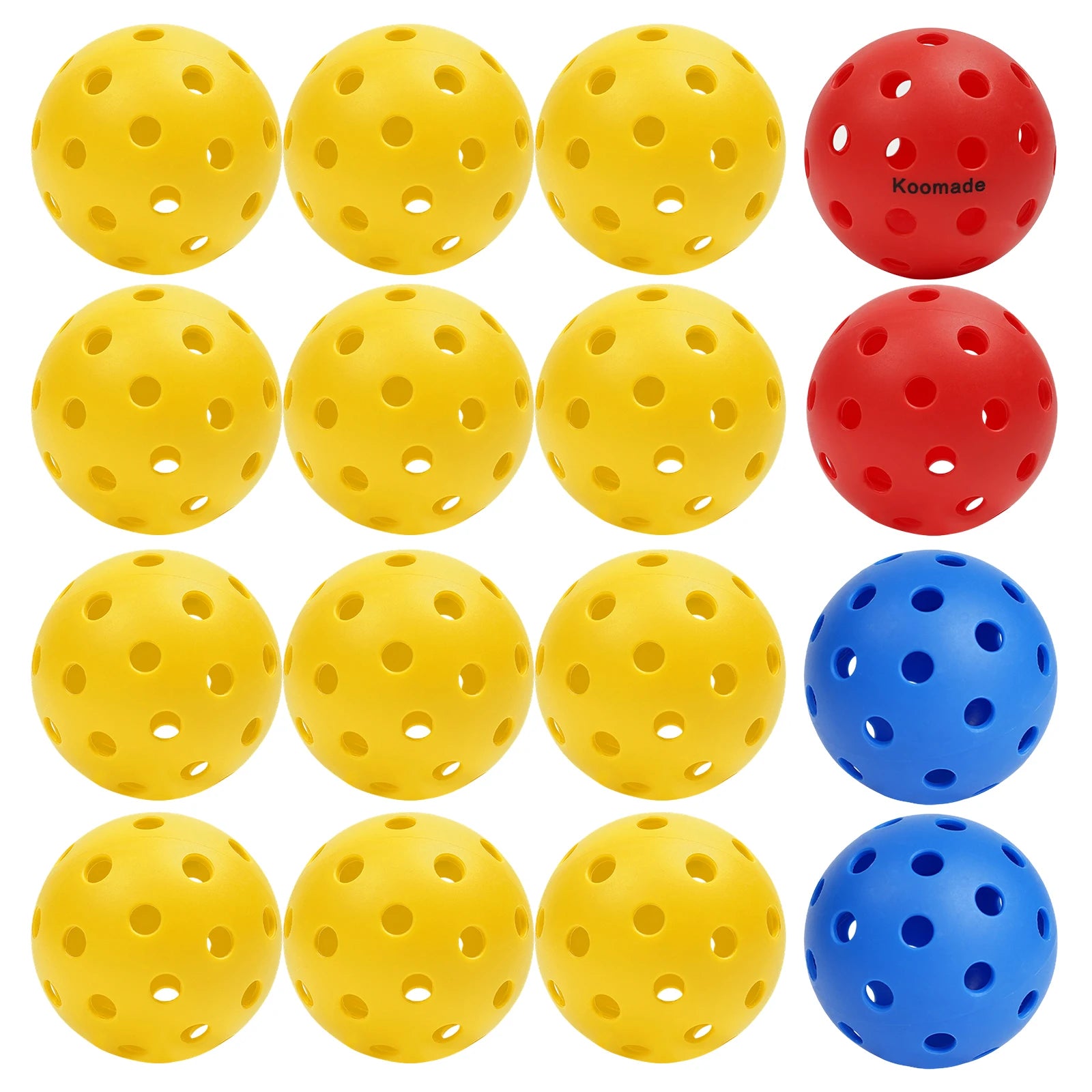 KOOMADE 40-Hole Outdoor Pickleballs