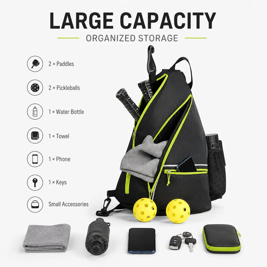Pickleball Backpack with Fence Hook