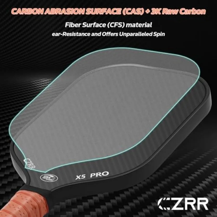 3K Raw Carbon Pickleball Paddle