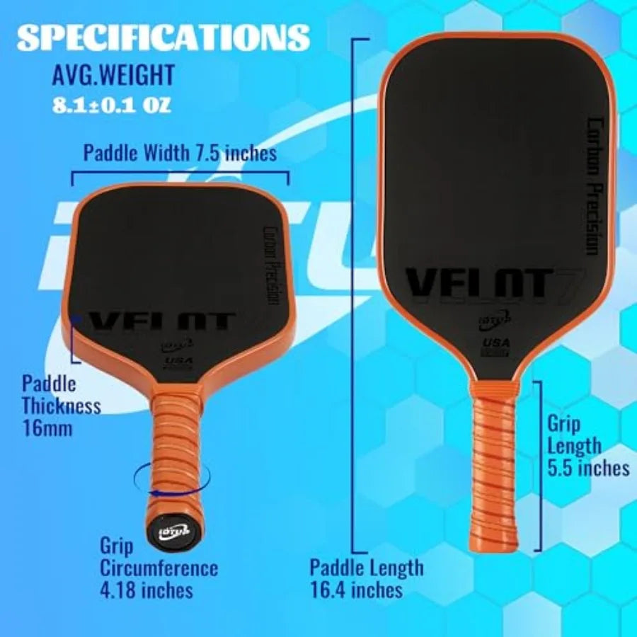 16mm Carbon Fiber Pickleball Paddle