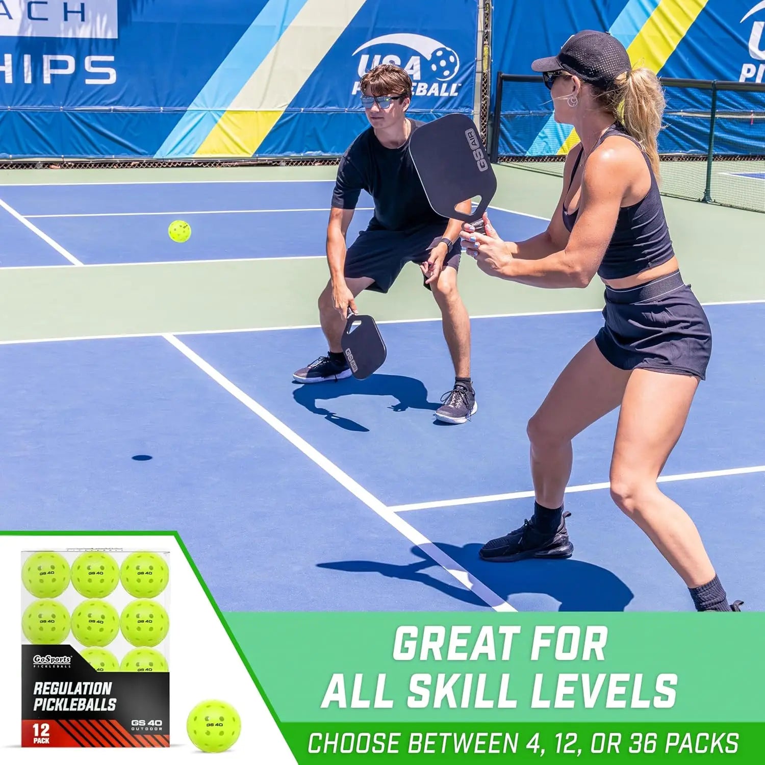40-Pack Outdoor Pickleballs