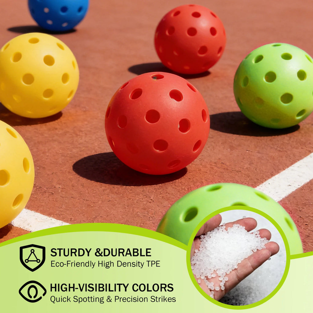 KOOMADE 40-Hole Outdoor Pickleballs