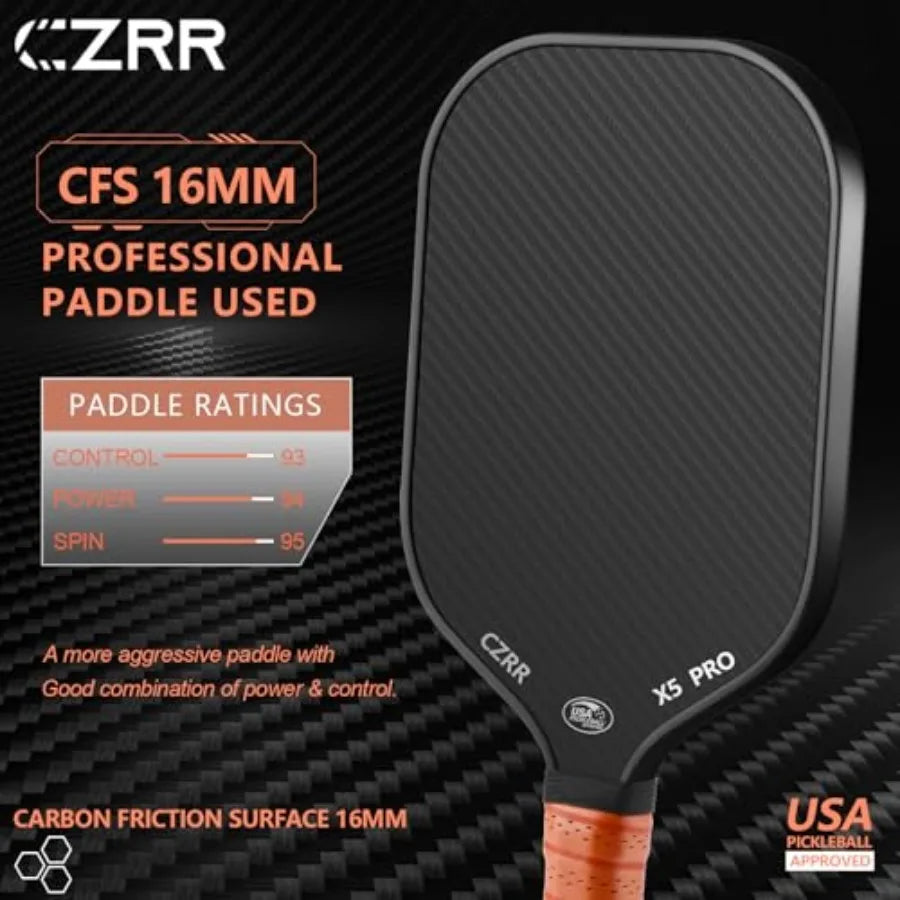 3K Raw Carbon Pickleball Paddle
