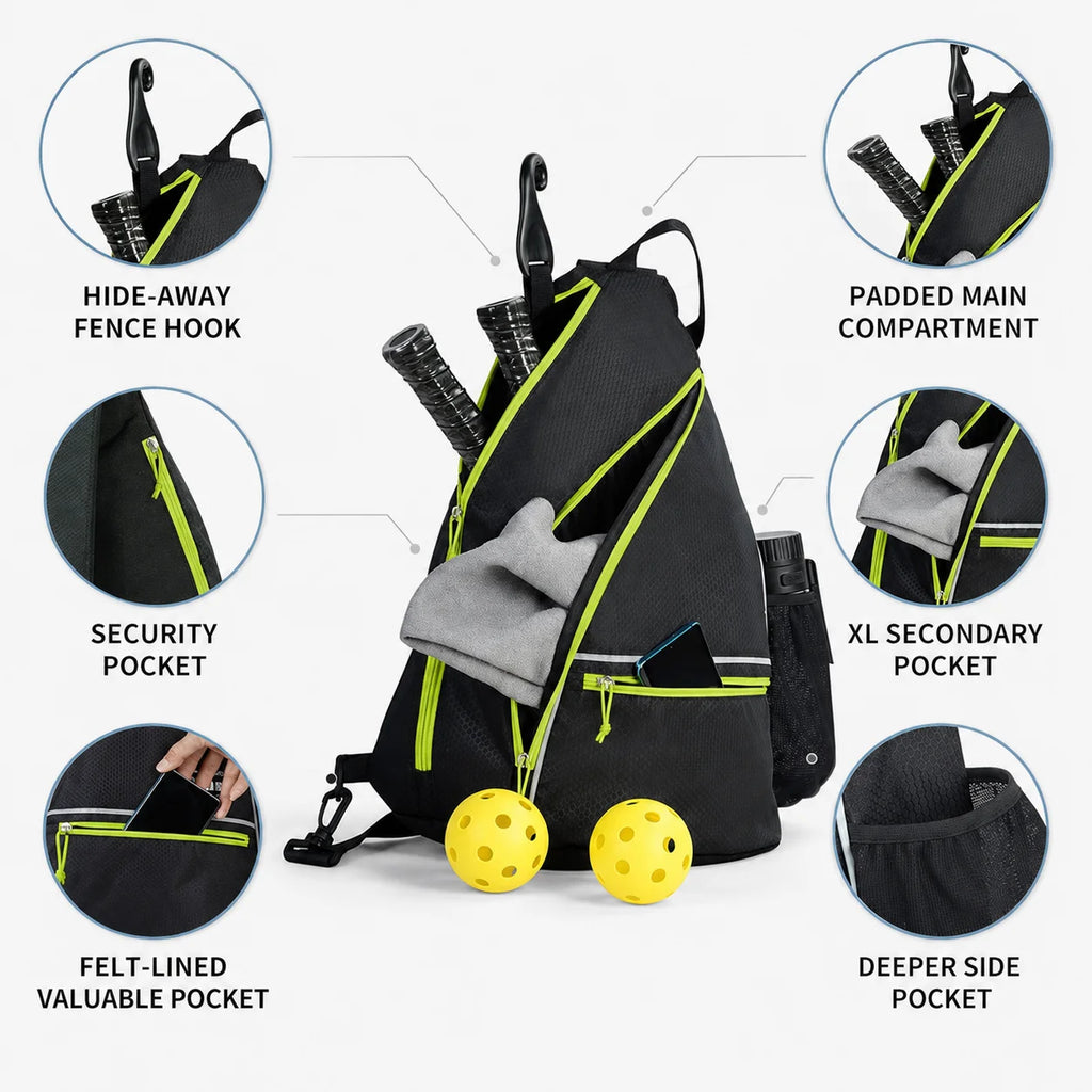 Pickleball Backpack with Fence Hook