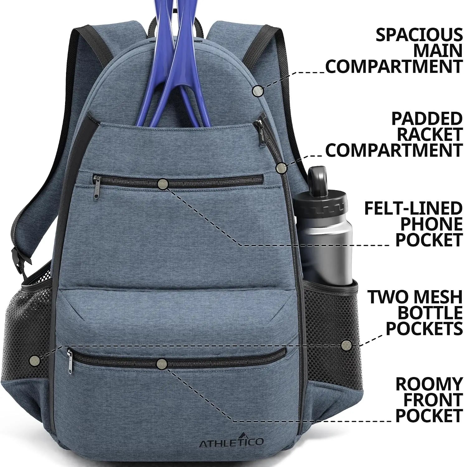2-Racket Pickleball Backpack