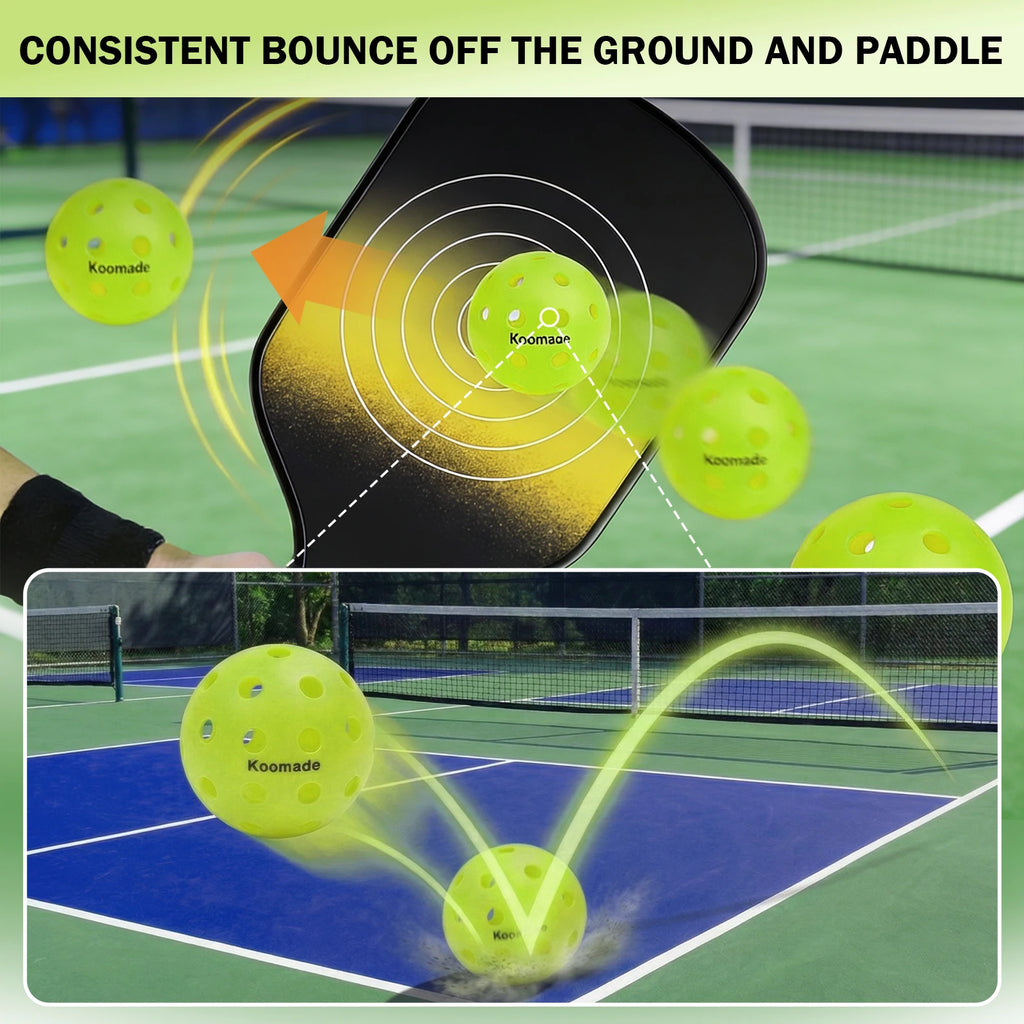 KOOMADE 40-Hole Outdoor Pickleballs