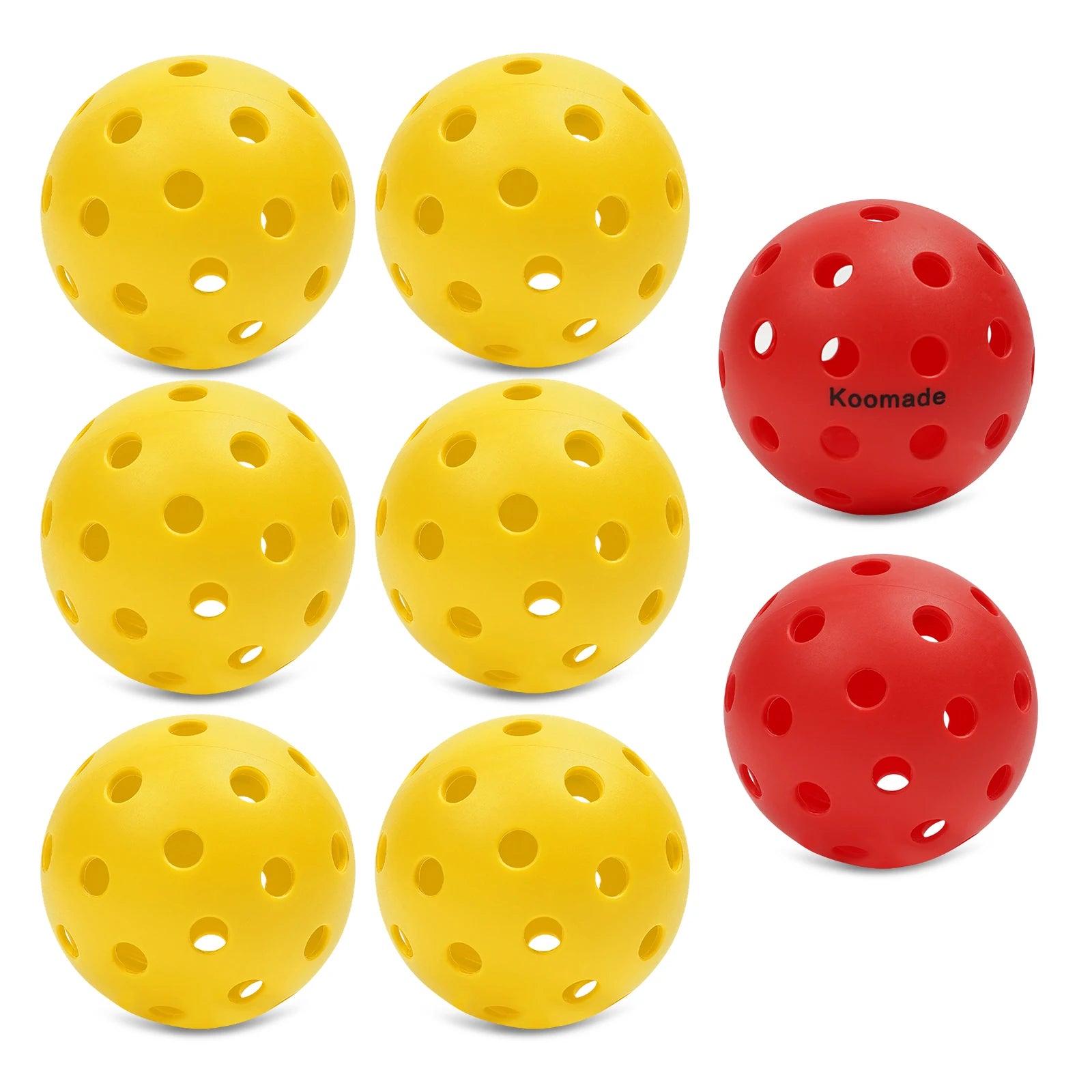 KOOMADE 40-Hole Outdoor Pickleballs