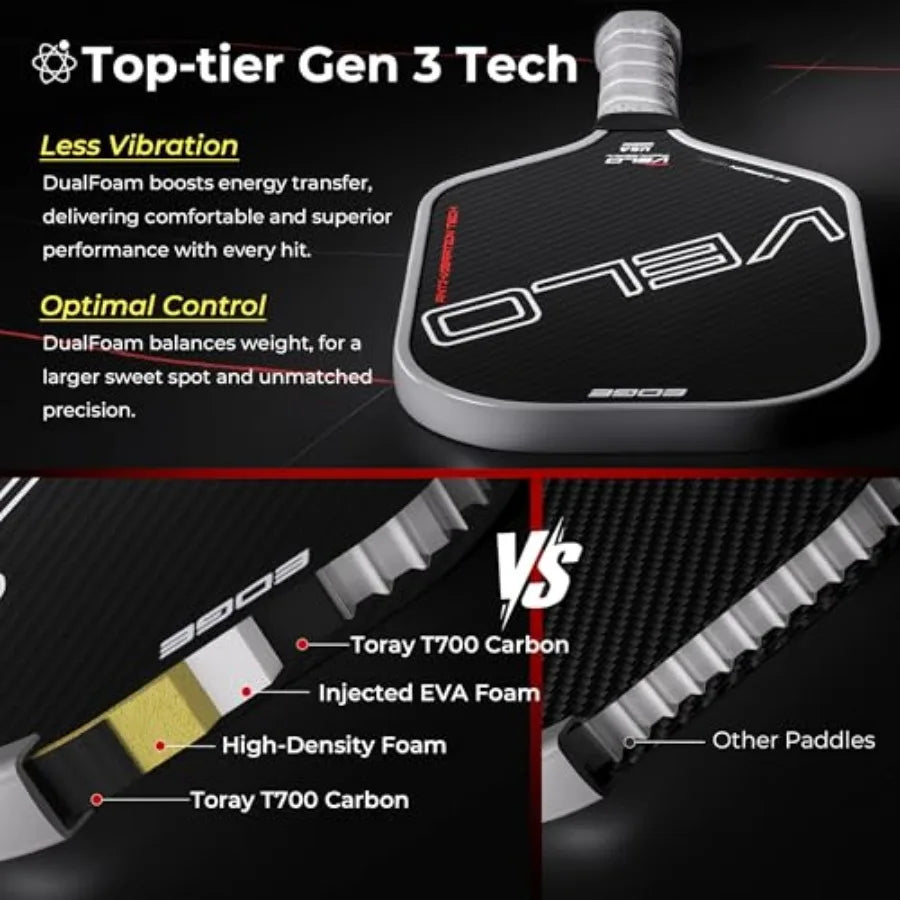 3K Carbon Fiber Pickleball Paddle