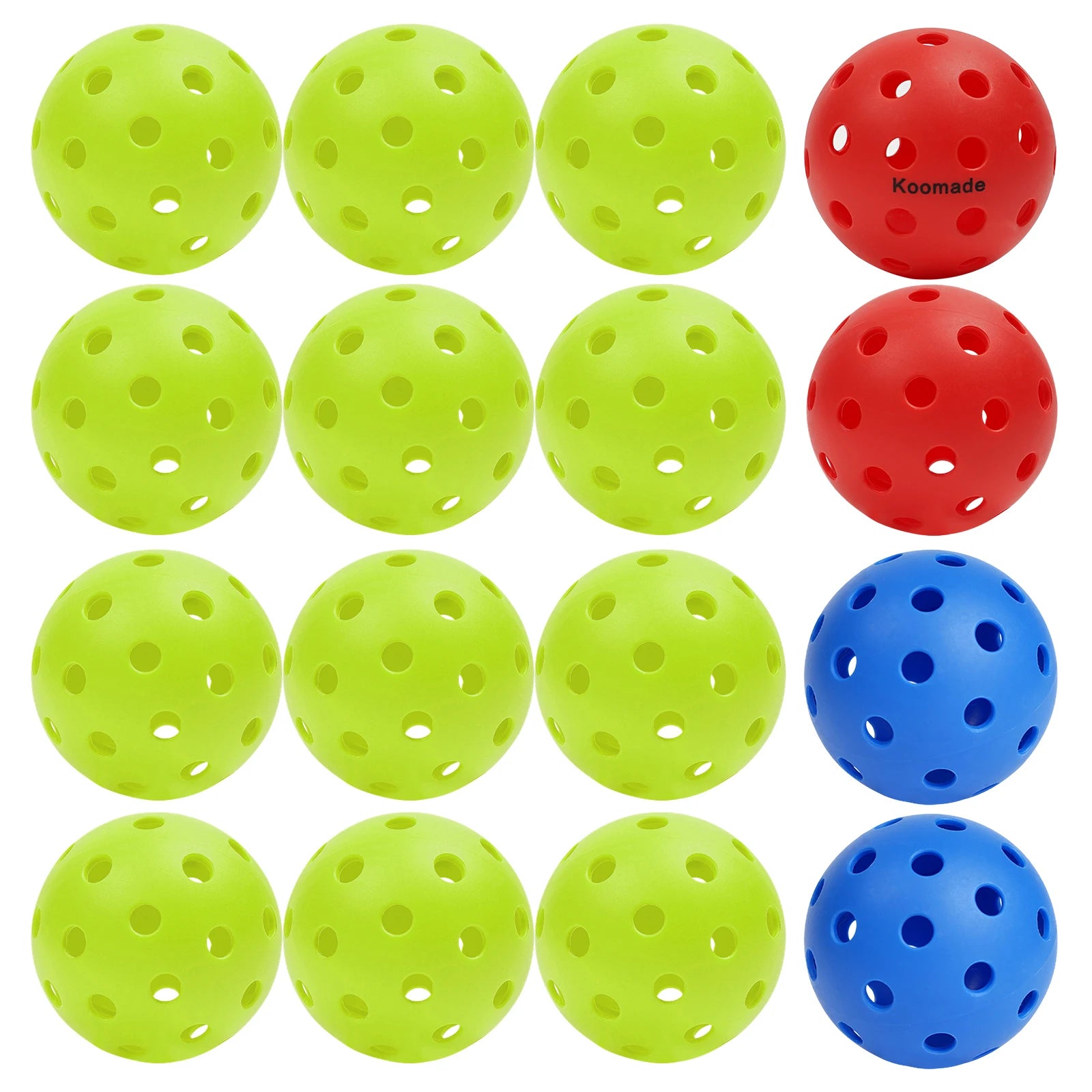 KOOMADE 40-Hole Outdoor Pickleballs