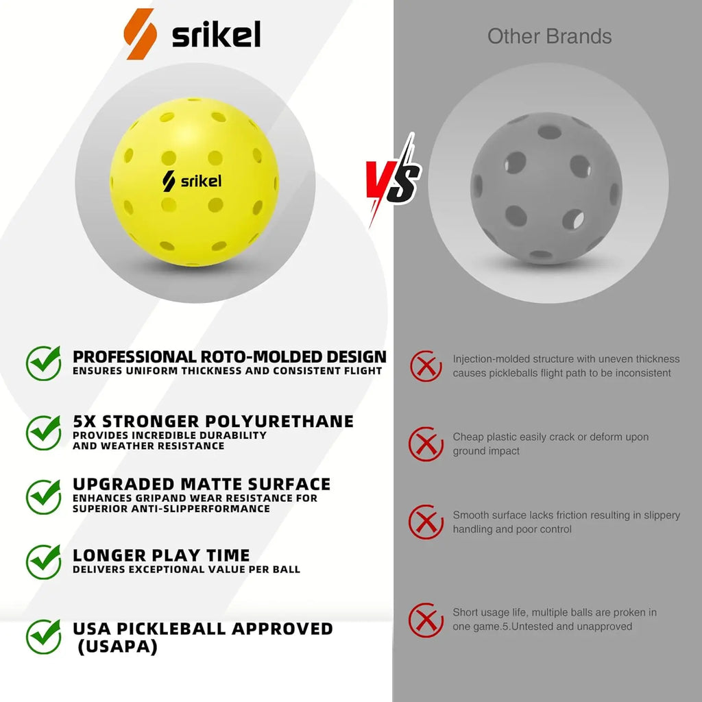 40-Hole Outdoor Pickleball Balls