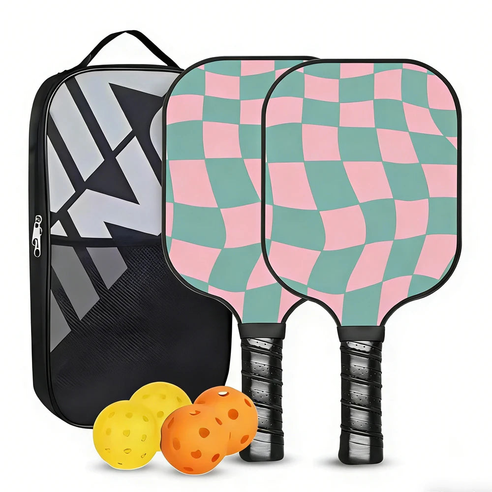 Fiberglass Paddle Set with Balls & Bag