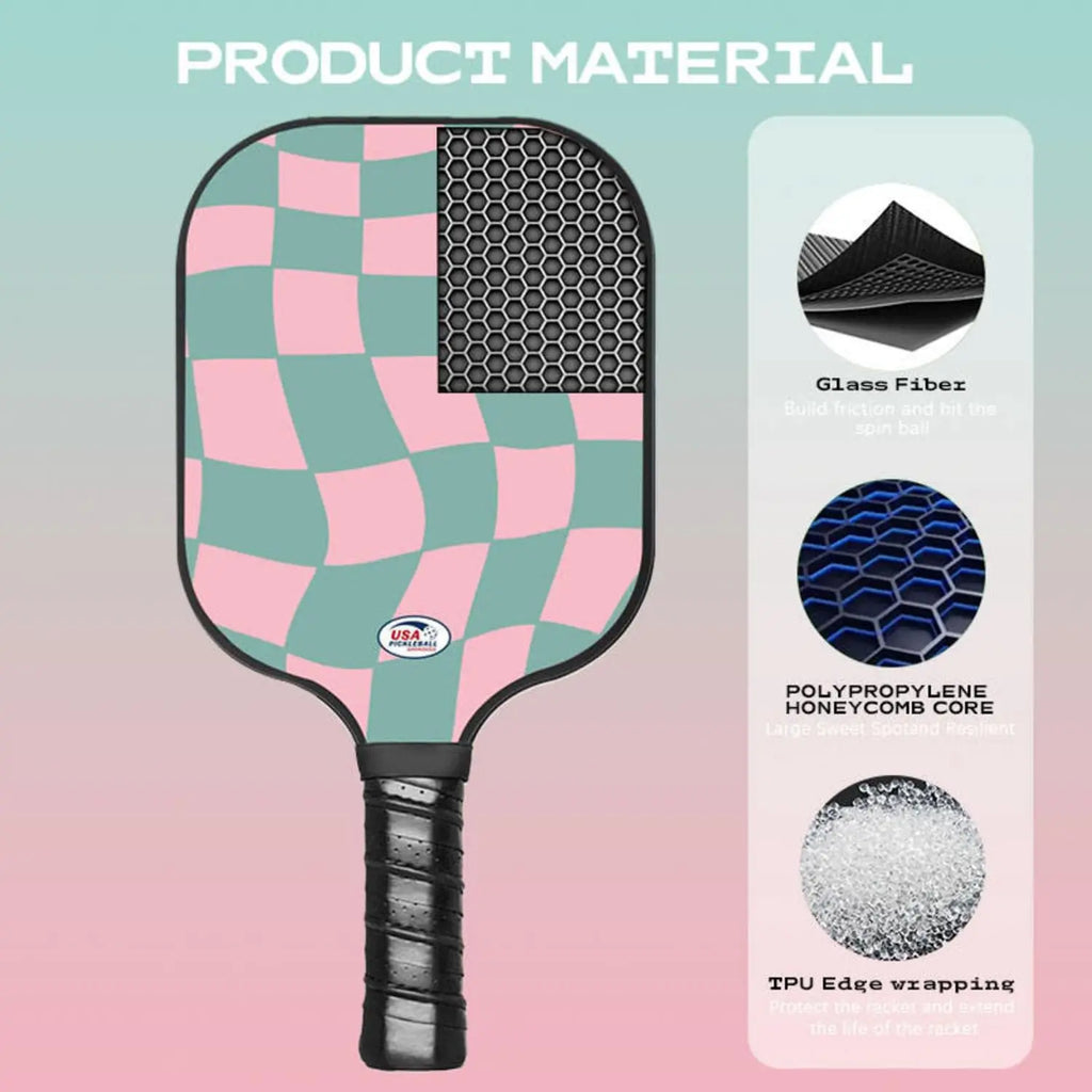Fiberglass Paddle Set with Balls & Bag