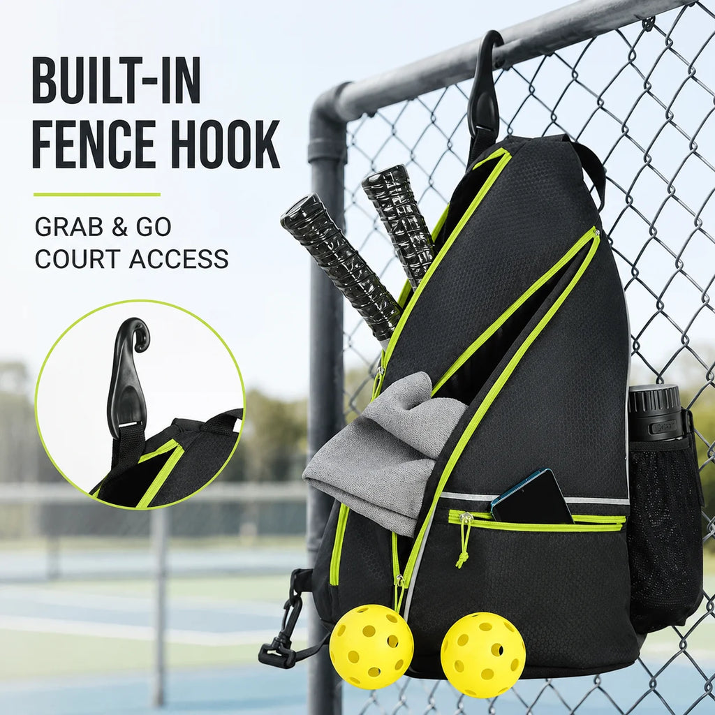 Pickleball Backpack with Fence Hook