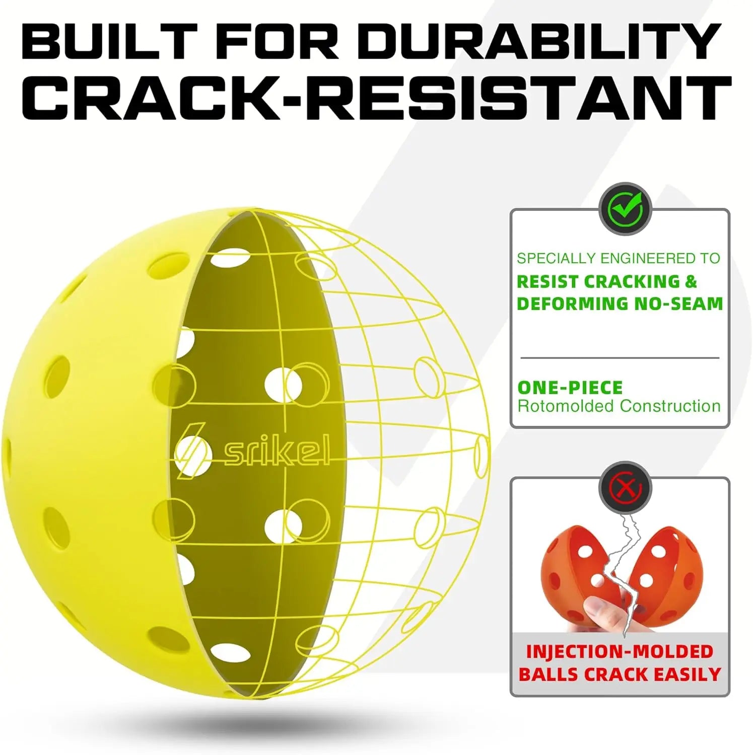 40-Hole Outdoor Pickleball Balls