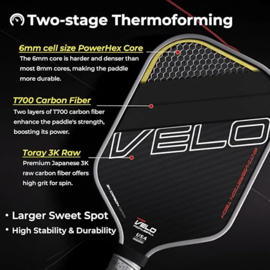 3K Carbon Fiber Pickleball Paddle