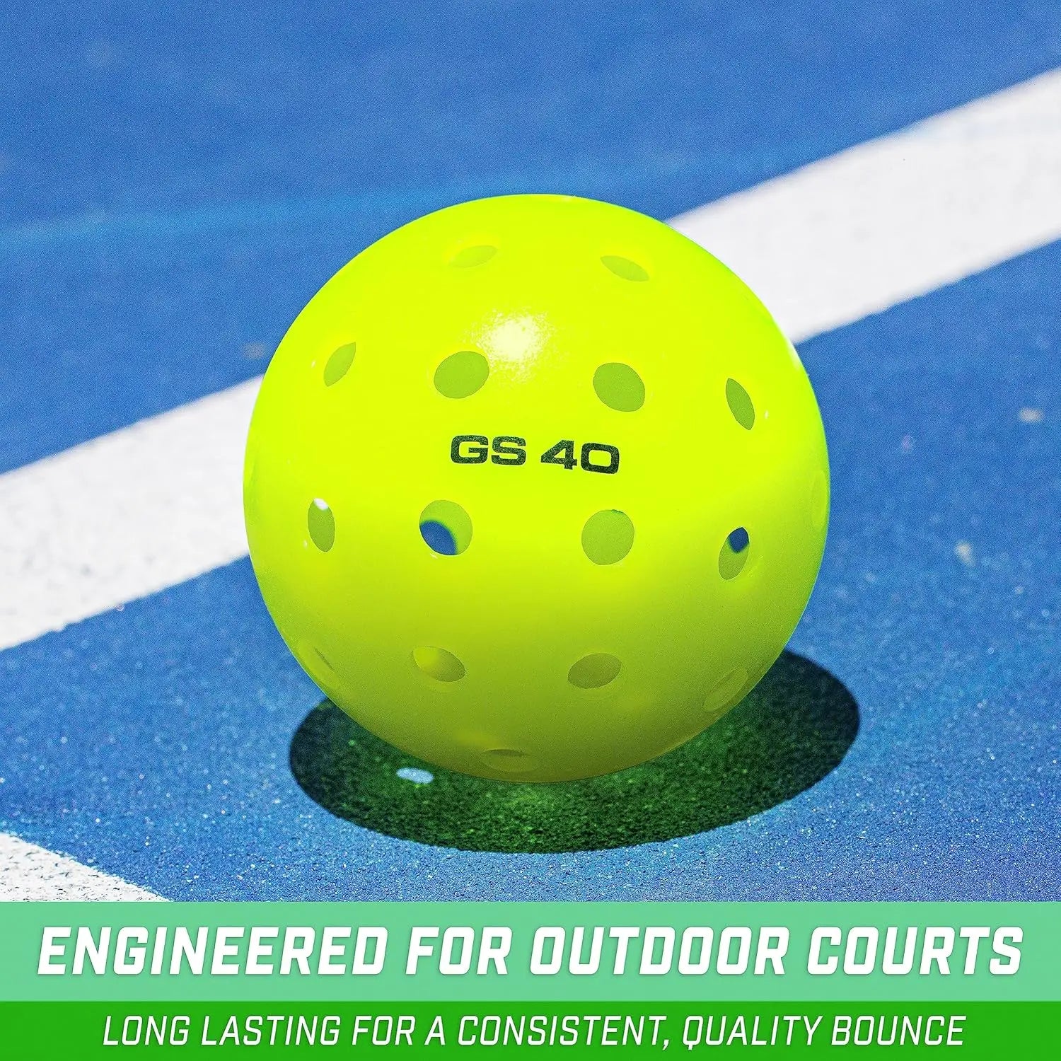 40-Pack Outdoor Pickleballs