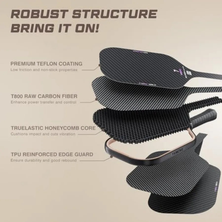 T800 Carbon Fiber Pickleball Paddle